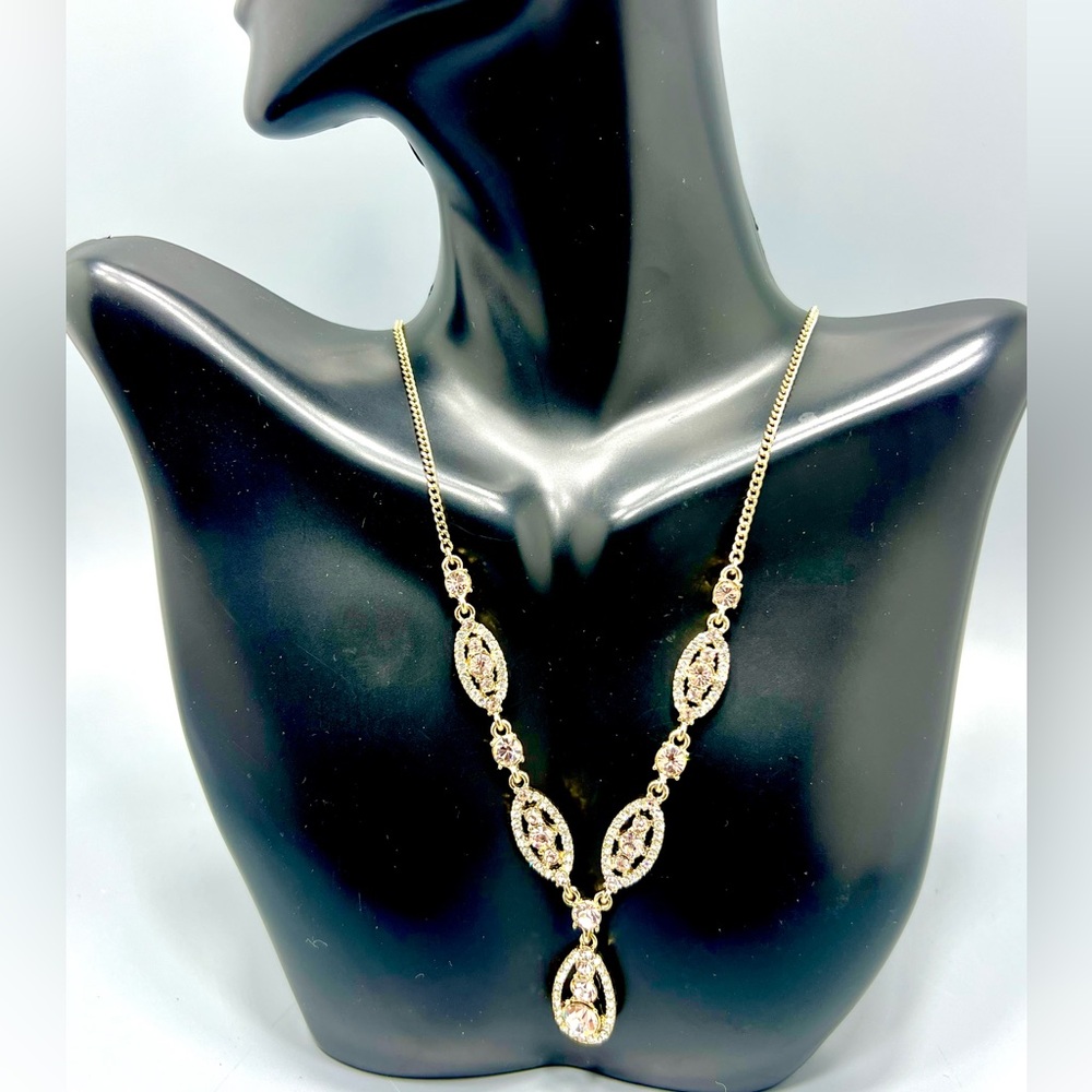 Givenchy Colored Faceted Crystals Rhinestones Necklace